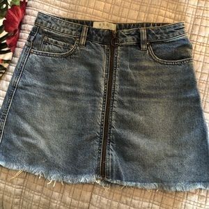We The Free Jean Mini Skirt - Size 27 - Like New